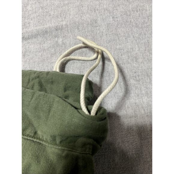 US Army Military Cotton Laundry Bag Sack Draw String Cinch Green USA VINTAGE - Picture 7 of 8